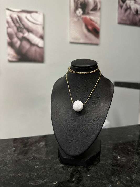 Λευκή μπίλια από μάρμαρο νάξου