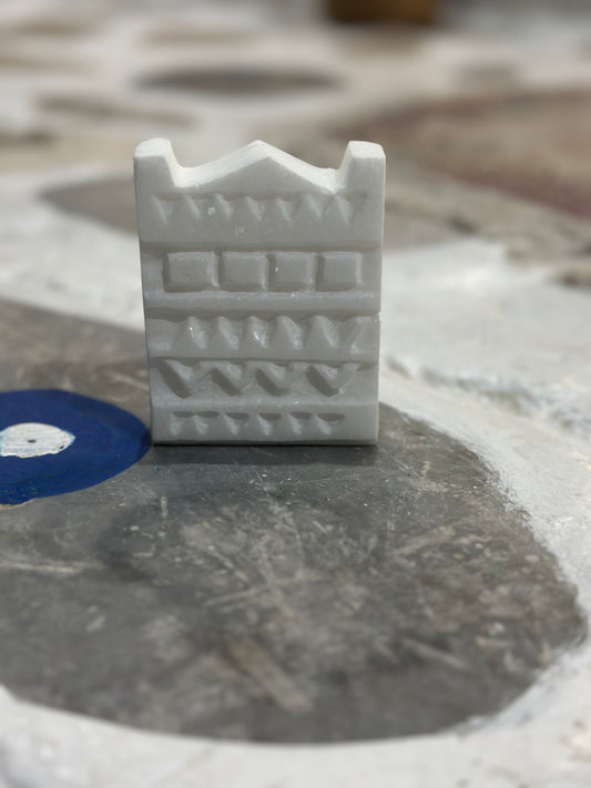 Περιστεριώνας Τήνου σκαλιστός από λευκό μάρμαρο πάχους 3 εκατοστών