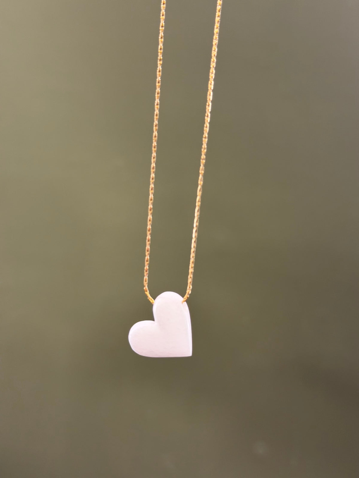 Heart made of white marble from Thassos