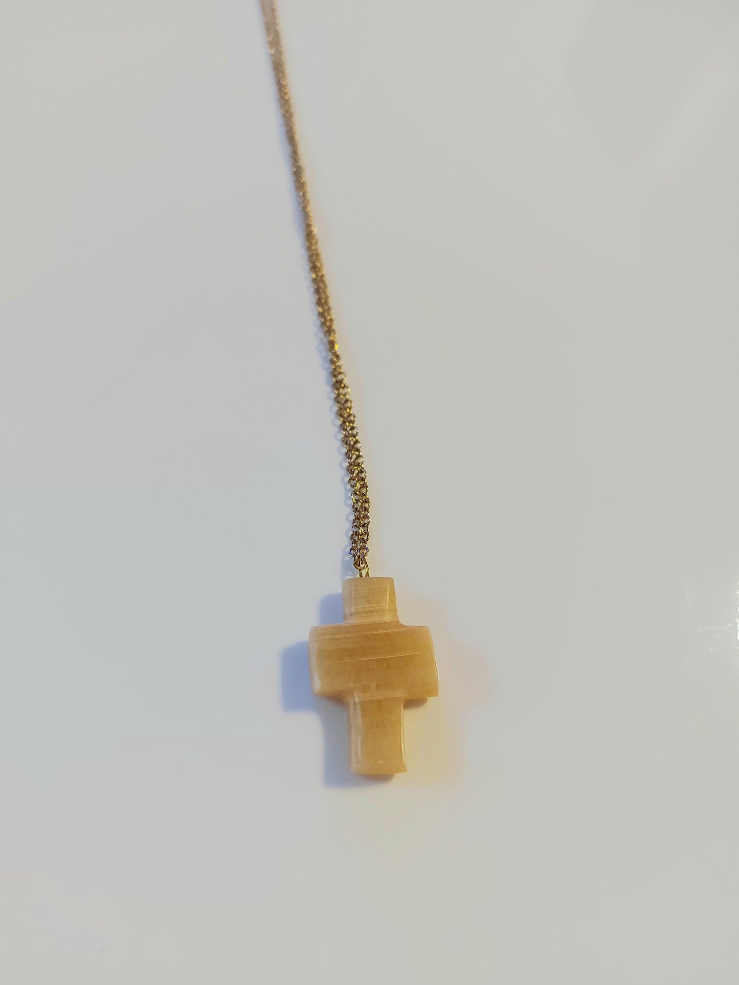Yellow Onyx Cross